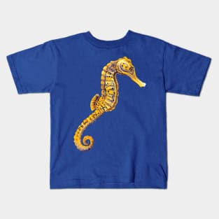 Common seahorse - ink and watercolour Kids T-Shirt